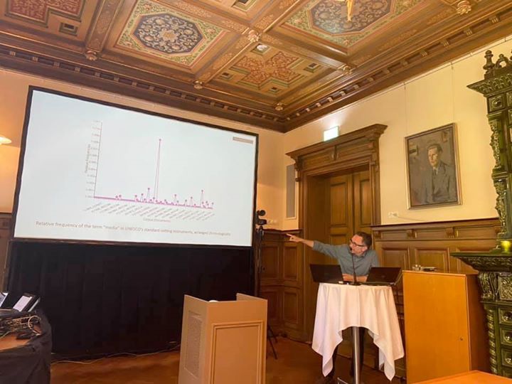 Ben presenting the project in Lund, 13 August 2020.